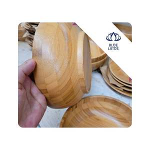 Bol en bambou de haute qualité pour servir les repas, organisation de la cuisine, présentation de collations, lignes de restauration et présentation quotidienne des aliments, Vietnam - Product Image 1