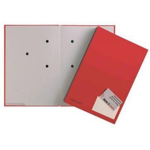 PAGNA DIN <b>A4</b> Recycled Grey Cardboard File <b>Folder</b> with 20 Compartments Red/Grey Signature Design - Product Image 1