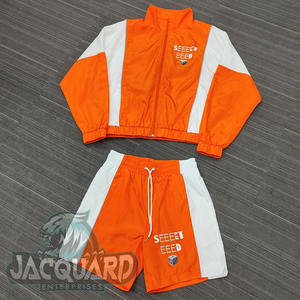 Men Sets Custom Windbreaker <b>Shorts</b> and Jacket Tracksuit <b>shorts</b> and jacket men set <b>Zip</b> up Nylon Two Piece Windbreaker <b>Short</b> Set - Product Image 1