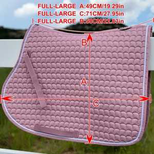 Equipo para caballos Almohadilla de sillín transpirable y cómoda Forro de algodón OEM personalizado para caballos Caballo ecuestre con purpurina - Product Image 4