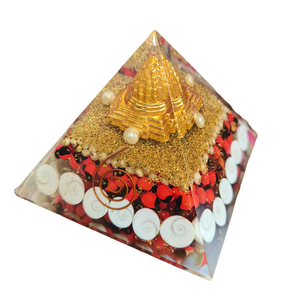 Orgone Gomti Chakra Shri Yantra Laxmi Pyramide Pour La Richesse Dhan Lakshmi Pyramide Seigneur Laxmi Pyramide Pour La Prospérité Finance Succès - Product Image 1