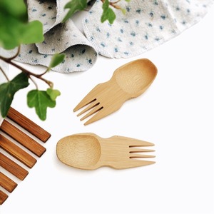 ช้อนขนมไม้ไผ่แบบย่อยสลายได้เป็นมิตรต่อสิ่งแวดล้อมวัสดุสปอร์ตธรรมชาติแบบยั่งยืน - Product Image 3