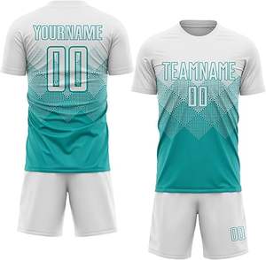 Kit de football respirant personnalisé pour hommes et garçons, tenue de sport OEM avec maillot et short, uniforme de football de l'équipe - Product Image 5