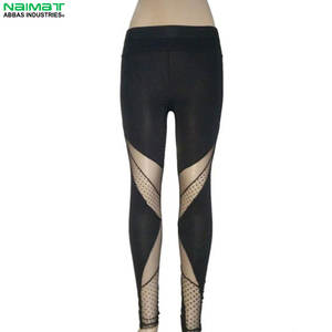 Leggings de fitness pour femmes en gros, taille mi-haute, taille élastique, motif uni, grande taille, respirant, séchage rapide, antibactérien, sans couture - Product Image 2