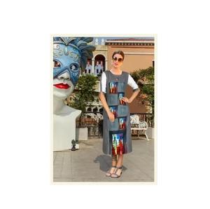 Exclusive Indian Ethnic Designer Fabric Silk Kurta <b>Kurti</b> <b>Women</b> Latest Digital Print Trendy Party Wear Pakistani Clothing Style - Product Image 1