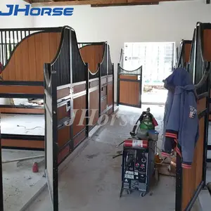 Индивидуальное порошковое покрытие класса люкс, стандартная бамбуковая лошадь, стабильная конструкция и конструкция стойла