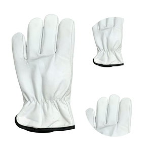 Gants de conducteur en cuir de chèvre de fabrication en gros avec doublure Keystone Thumb et polaire chaude et durable. - Product Image 4