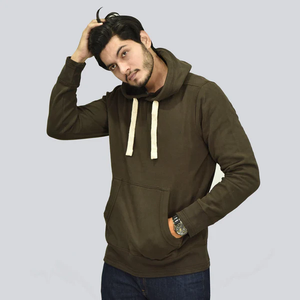 เสื้อสเวตเตอร์มีฮู้ดสำหรับผู้ชายเสื้อมีฮู้ดสีทึบเสื้อมีฮู้ดสำหรับ2025ถักพิมพ์ลายเสื้อสวมหัวผ้าฝ้ายกำหนดโลโก้และออกแบบได้เอง - Product Image 3