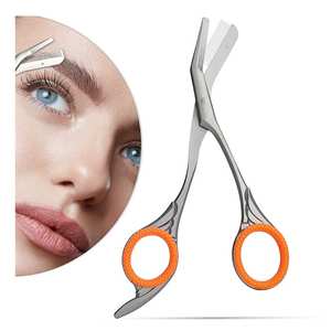 Tijeras compactas para cejas para un tamaño de viaje perfecto Tijeras para cejas de diseño ergonómico para una mayor comodidad - Product Image 1