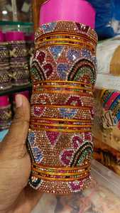 Phong cách kundan đá làm việc Bangles kundan latkan hoàn hảo cho đám cưới bên & hàng ngày mặc hợp thời trang & giá cả phải chăng - Product Image 5