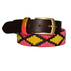 Ceinture de sport en cuir de vachette de haute qualité pour dames Design de polo de luxe avec longueur personnalisée et boucle ardillon - Product Image 1