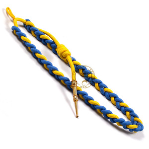 Aiguillette en fil d'argent personnalisable avec embout pour uniformes de cérémonie Fournisseurs de cordons de fourragère pour les fabricants d'uniformes - Product Image 5