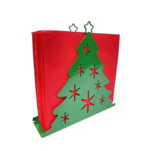 Best Sale Handmade Metal Christmas Tree Design <b>Tissue</b> Holder in Wholesale Price For Restaurant Hotel <b>Wedding</b> Party Usage - Product Image 4