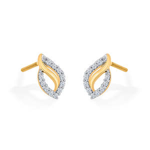 Pendientes de Oro de 14k con Forma de Corazón para Mujer - Alternativa de Diamante de Circonio en Oro Amarillo, Blanco o Rosa - Product Image 4