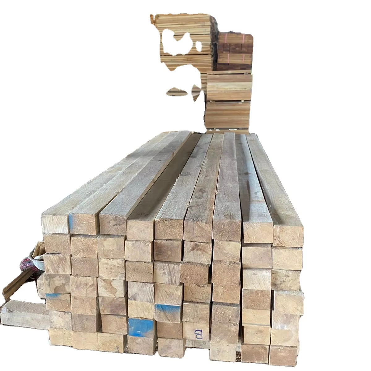 Sustainable Laos Teak Lumber and Logs Raw Timber Materials for Sale
