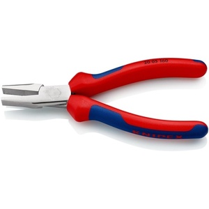 For KNIPEX Flat-Nose Pliers DIN ISO 5745 160 mm Chrome-Plated Overall Length Multi-Component Grips - Product Image 3