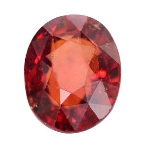 Gemas de Ceilán Certificadas, Piedra Preciosa Suelta Energizada, Hessonita Natural Gomed 4.25 4.5 Ratti, Corte Ovalado, Rojo/Marrón/Azul, Óptica Especial - Product Image 1