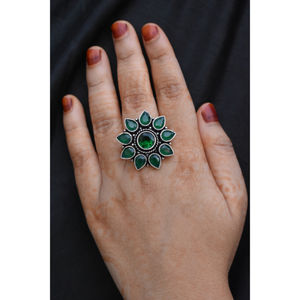 Nouvel arrivage de bagues occidentales à la mode pour femmes et filles, faites à la main, en argent à la mode - Product Image 3