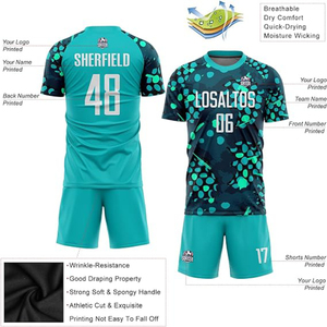 Camiseta de fútbol personalizada, camiseta de fútbol con sublimación de club de alta calidad, conjunto de infflowsports de la mejor calidad - Product Image 3