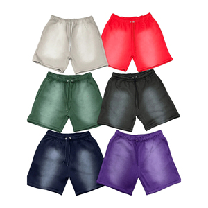 New Style Wholesale Canvas Breathable Fabric Men's Acid Wash Shorts Lined Comfortable Quick Dry Anti-Wrinkle Drawstring Closure - Product Image 5