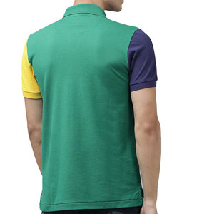 Vente en gros coton décontracté de qualité supérieure pour T-shirts polo respirant grande taille avec contraste de couleur meilleur matériau - Product Image 2