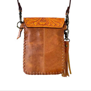 Sac bandoulière en cuir véritable fait main, imprimés animaliers, style rustique bohème, durable, sac de voyage pour femme, idéal hiver, printemps, été - Product Image 2