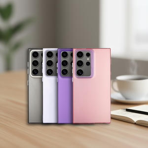 Pour A14 Funja Étui de téléphone portable en TPU+PC électroplaqué antichoc couleur unie - Product Image 2