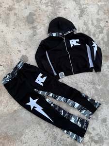 เสื้อฮู้ดดี้ทรงหลวมสไตล์วินเทจ ลวดลายปักแบบทำเก่า ล้างสีแบบแอซิด ผลิตตามสั่ง (OEM) สำหรับผู้ชาย - Product Image 4