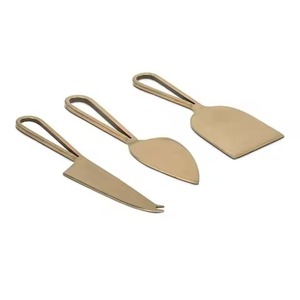 Couteaux à fromage en métal doré de forme antique, outils et gadgets de cuisine, décoration de table, maison et cuisine, outils à fromage en acier inoxydable - Product Image 4