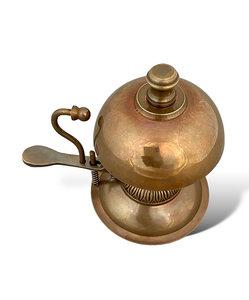 Campana de escritorio de latón con acabado antiguo, accesorio de vajilla de estilo náutico clásico para escuela, oficina, Hotel, cafetería, técnica chapada - Product Image 4