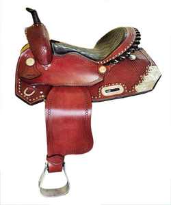 Vente en gros de selles de course de baril en cuir véritable de qualité supérieure faites à la main selles de cheval Western en vrac selles de rodéo approvisionnement direct - Product Image 2