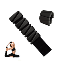 Bracelet de poignet et sangle de cheville lestés en silicone et fer, 2 lb, ajustables, colorés, avec logo personnalisé, pour yoga et fitness