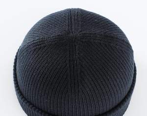 หมวกบีนนี่ไหมพรม/ผ้าฝ้าย ดีไซน์ใหม่ปี 2025 ระบายอากาศ กันน้ำ ลายแจ็คการ์ดถักมือ ลายเรียบ สำหรับผู้ใหญ่ 男女兼用 บริการ OEM - Product Image 2