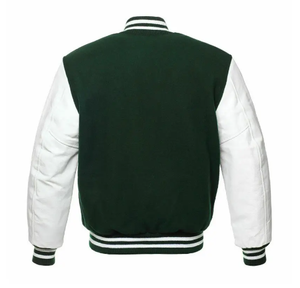 Blouson bombardier Letterman personnalisé pour hommes, vestes universitaires avec col à capuche en laine PU de style Streetwear pour l'hiver, vente en gros - Product Image 5