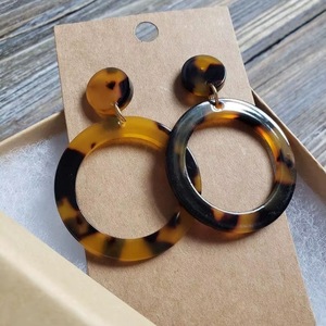 Pendientes de Resina Bordados a Mano, Joyería de Moda de Acero Inoxidable para Mujeres y Niñas, Estilo Clásico para Bodas, Alta Calidad - Product Image 6