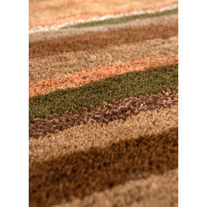 Genesis Hand Tufted <b>Wool</b> & Viscose Rugs Beige & <b>Brown</b> Abstract Pattern for Home Use-Tra-13529 - Product Image 3