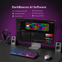 Teclado Gaming Flux 68 con Cable, Software AI, 65% Magnético, 68 Teclas, Efecto Hall, Gasket, RGB, 8000Hz, Rapid Trigger, SOCD, Snap Tap