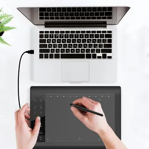 Vinsa 1060plus tablet para escrita de gráfico, 10x6 polegadas para professor com bateria, caneta stylus