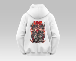 Sweat à capuche surdimensionné personnalisé en molleton de coton lourd avec votre logo/texte pour Streetwear ou commandes groupées - Product Image 3