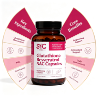 Capsules de collagène OEM 7-en-1 avec resvératrol pour soutenir la défense immunitaire et le métabolisme, 120 capsules, marque privée, vente en gros