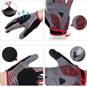 Gants de cyclisme thermiques Gel hiver vtt gants de vélo de route coupe-vent antichoc doigt complet gant vélo équitation accessoires - Product Image 4