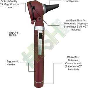 Mini otoscopio de fibra óptica LED ENT, Kit compacto Manual de 99.5% de precisión, alcance de oído para prueba de diagnóstico médico, análisis clínico - Product Image 6