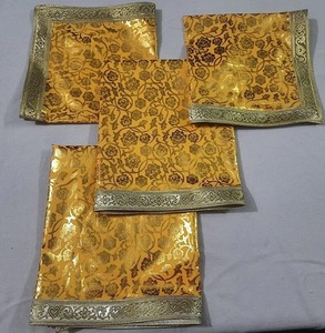Set of 4 Guru Granth Sahib Rumala Sahib with 2 Palkan Sikh <b>Wedding</b> Sagan Punjabi Gurudwara Collection Sai Baba Dress With Gota - Product Image 4