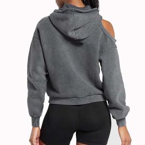 Sudaderas con capucha para mujer Ropa de mujer de calidad premium Sudaderas con capucha Ropa informal Superventas 2025 Transpirable OEM Jersey de contraste para mujer - Product Image 5