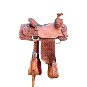 Wholesale Top Selling Horse Saddle Genuine 100% Pure Leather Long Lasting Horse Saddle made In india Comfortable Riding Seat