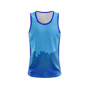 Camiseta sin mangas de punto transpirable de secado rápido para hombre, diseño de logotipo personalizado, estilo urbano, colores y tallas personalizables - Product Image 3