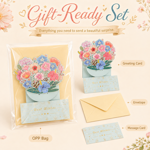 Tarjeta <span class=keywords><strong>de</strong></span> Felicitación 3D con Ramo <span class=keywords><strong>de</strong></span> Flores, Tarjeta <span class=keywords><strong>de</strong></span> Felicitación 3D Hecha a Mano con Corte Láser y Papel Dorado para el Día <span class=keywords><strong>de</strong></span> San Valentín y el Día <span class=keywords><strong>de</strong></span> la Madre - Product Image 4