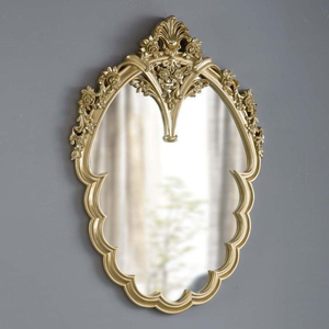 กระจกติดผนังสำหรับตกแต่งห้องน้ำในบ้านกระจกโลหะติดผนังแบบหรูหรา - Product Image 1