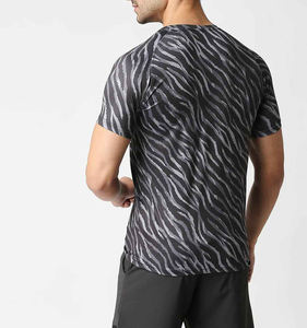 T-Shirt Sublimation T-Shirts Causal Wear OEM Gym Wear Sublimation Printing t-Shirt Impression personnalisée Summer Beach - Product Image 3