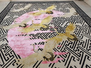 Laine la plus fine personnalisée et tuftée à la main intemporelle élégante tapis faits à la main pour salons paillassons - Product Image 2